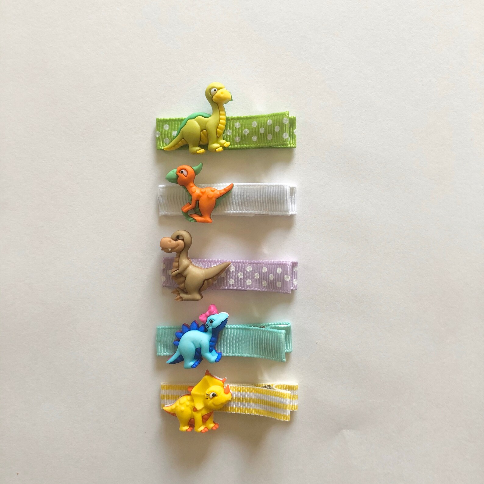 Dinosaur Hair Clips for Girls Toddlers & Babies Happy Etsy