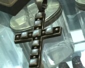 Silver Cross inlaid with mother of pearl