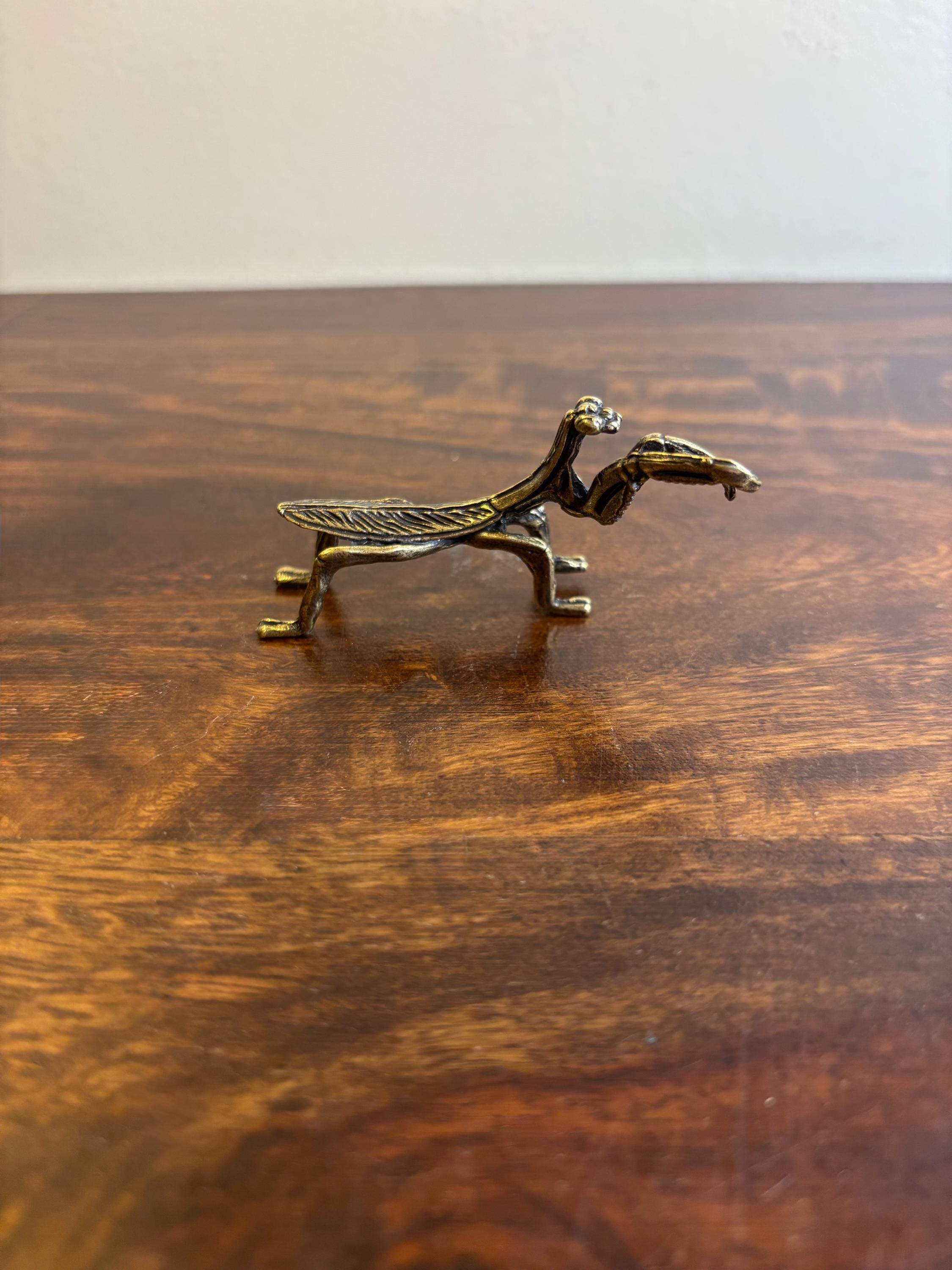 Minature Brass Praying Mantis - Etsy