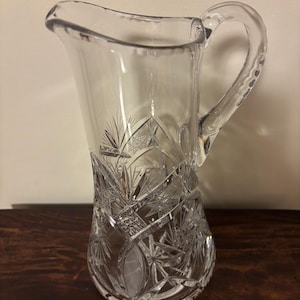 American Brilliant Cut Crystal Pitcher