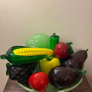 Glass Fruits and Vegetables