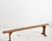 Antique Cherrywood French Church Pew Bench