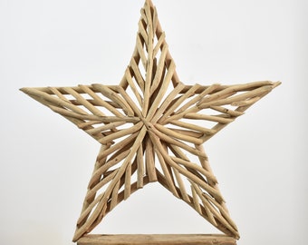 Rustic Wooden Driftwood Star - B