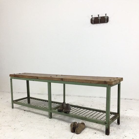 Vintage Locker Room Bench Etsy