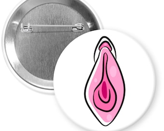 Lady Bits & Private Parts Pride - 1.25" or 2.25" Pin - Button - Pinback - Collector