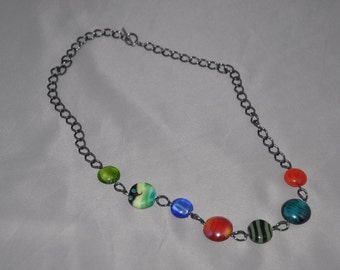 glass bead necklace