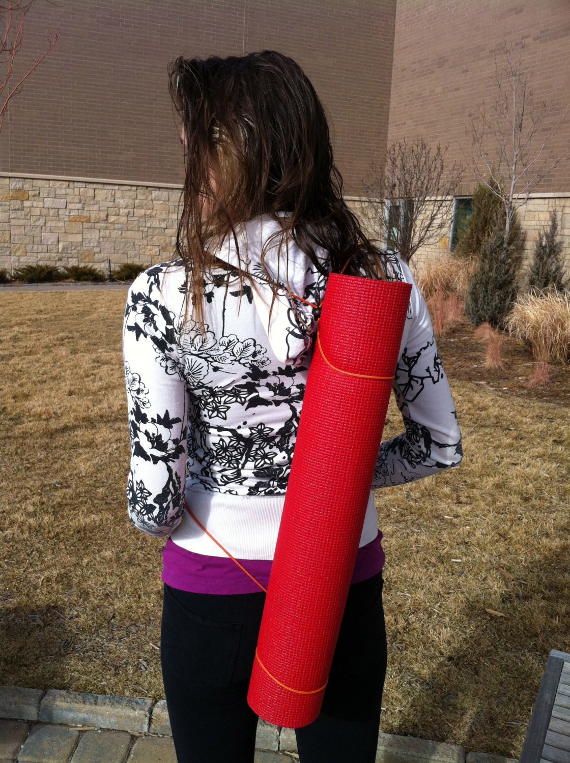 Yoga Mat Strap Sky Blue Paracord Etsy