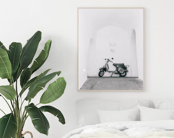 Amalfi Vespa ~ Fotografía o Impresión de Bellas Artes ~ Fotografía de Viajes Italia