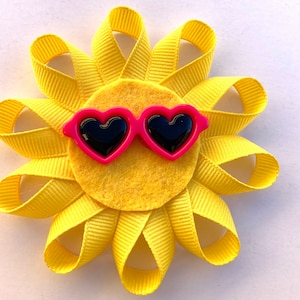 Sun Hair Bow, Sun Bow, Sun Headband, Sunshine Hair Bow, Sunshine Headband, Summer Hair Bow, Summer Headband, Summertime Hair Bow, Summertime