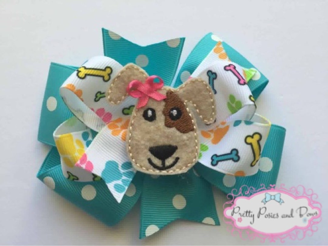 Puppy Hair Bow, Dog Hair Bow, Puppy Bow, Dog Bow, Puppy Hair Clip, Dog