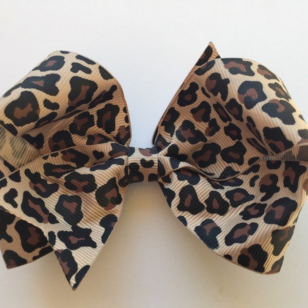 Cheetah Bow, Leopard Bow, Cheetah Hair Bow, Leopard Hair Bow, Cheetah Print Hair Bow, Leopard Print Hair Bow