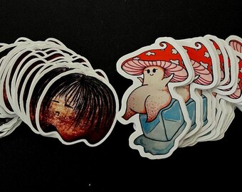 Hand drawn Vinyl Stickers