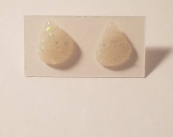 Teardrop Stud Earrings