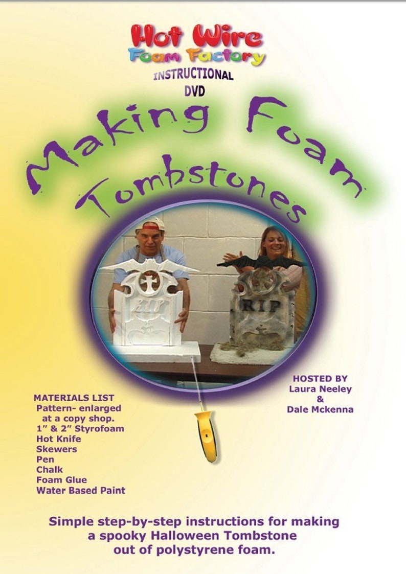 Hot Wire Foam Factory DVD Making Foam Tombstones Crafts Hallowee Hot Wire Foam Factory DVD Making Foam Tombstones Crafts Hallowee