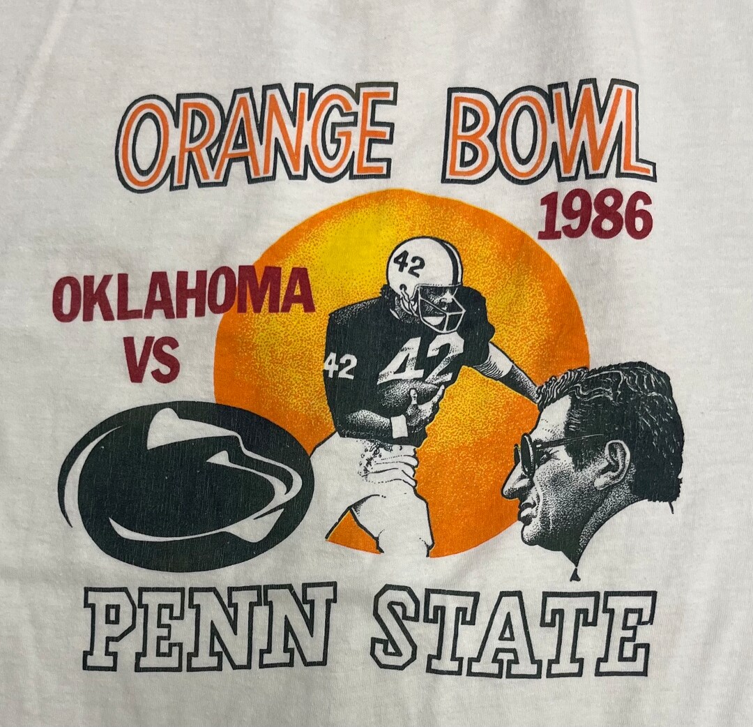 Vintage 1986 Penn State University Nittany Lions Vs Oklahoma Etsy