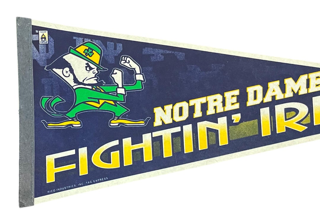 Ricamo Fighting Irish Vintage Toppa Ricamata Vintage Notre Dame Fighting Irish - Ferro Da Stiro Su, Per Giacche E Zaini Top Gun Patch - Foto 8