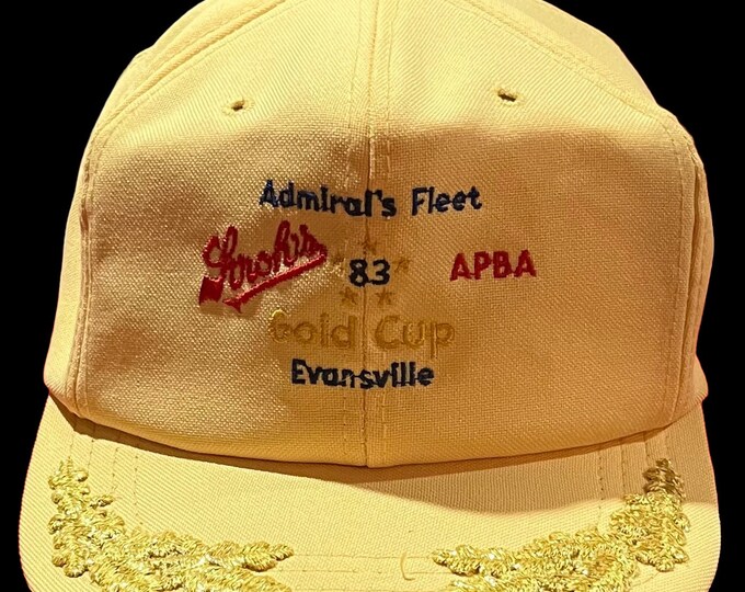 Vintage 1983 Stroh's APBA Gold Cup Hydroplane Boat Race Snapback ...