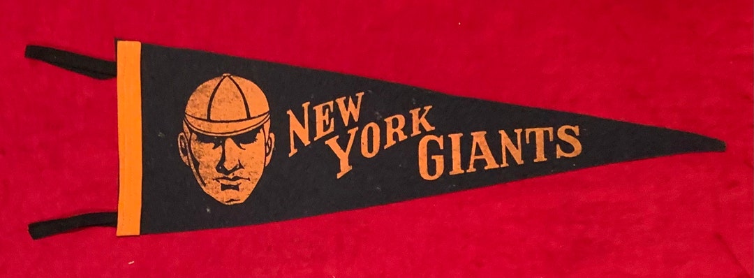 Fanion Miniature Vintage Rare Des New York Giants (baseball) - Pièce De Collection