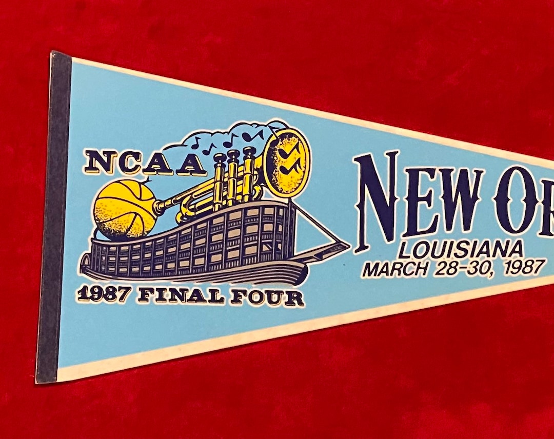 Vintage 1987 New Orleans NCAA Basketball Final Four 29 Inch Full