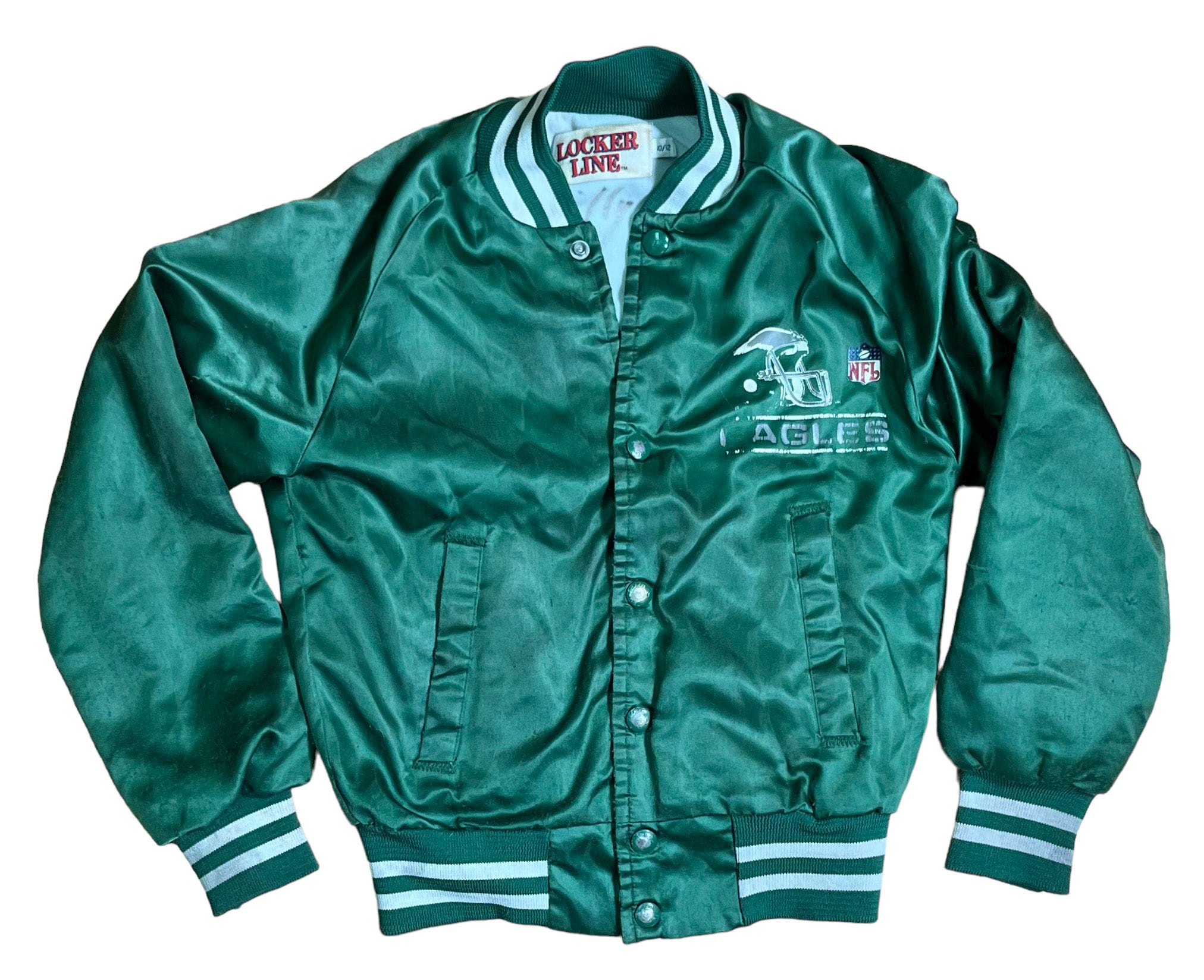 NFL Starter Bomber Green Satin Philadelphia Eagles 90's Jacket - Jackets  Masters