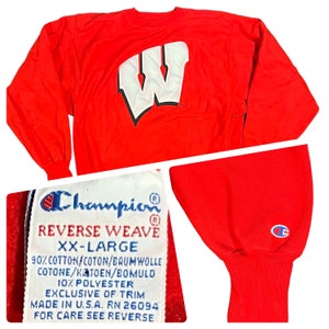 Vintage 90s University of Wisconsin Reverse Weave Champion