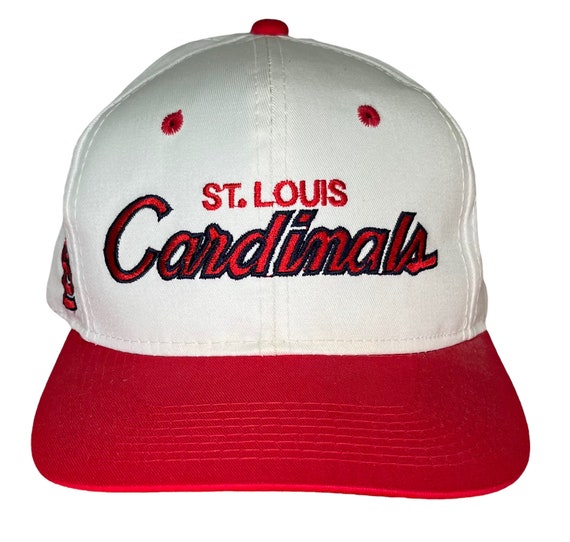 VTG 90's ST LOUIS CARDINALS HAT MLB RED FITTED CAP 7 1/4 NWT SPORTS  SPECIALTIES