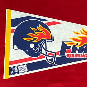 Vintage Birmingham Fire World League Football Full Size Pennant
