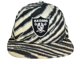 Vintage 1990's Oakland Raiders AJD Zubaz Brand NFL Football