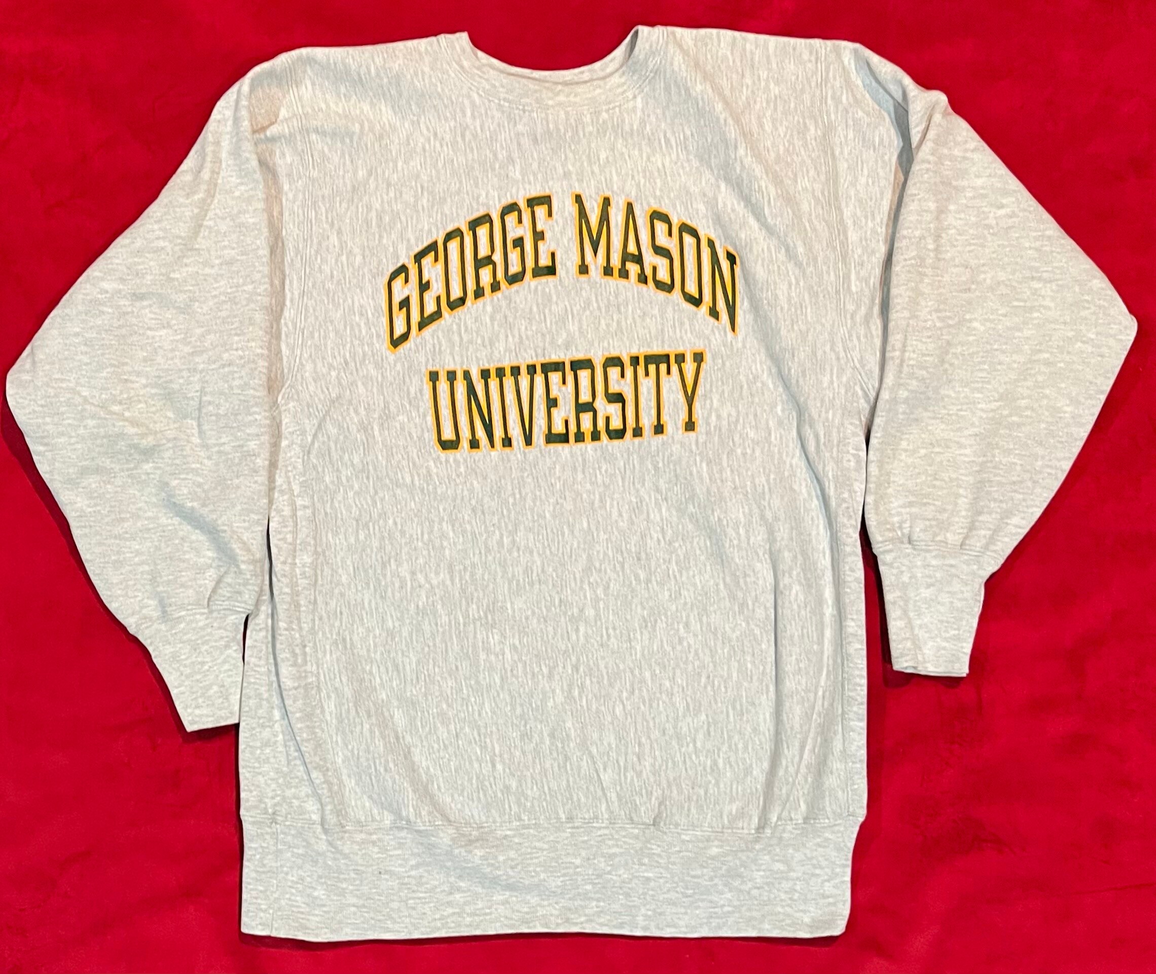 Vintage George Mason University Champion Reverse Weave Crew Neck Sweatshirt Size XXL Etsy Canada