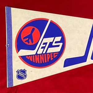 Winnipeg Jets NHL Team Vintage Logo Manitoba Hockey Team crochet