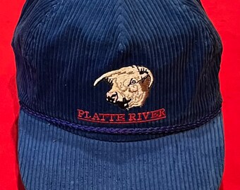 hoofdpijn kever Lee Vintage 1980's Platte River Corduroy Strapback Cap Hat - Etsy