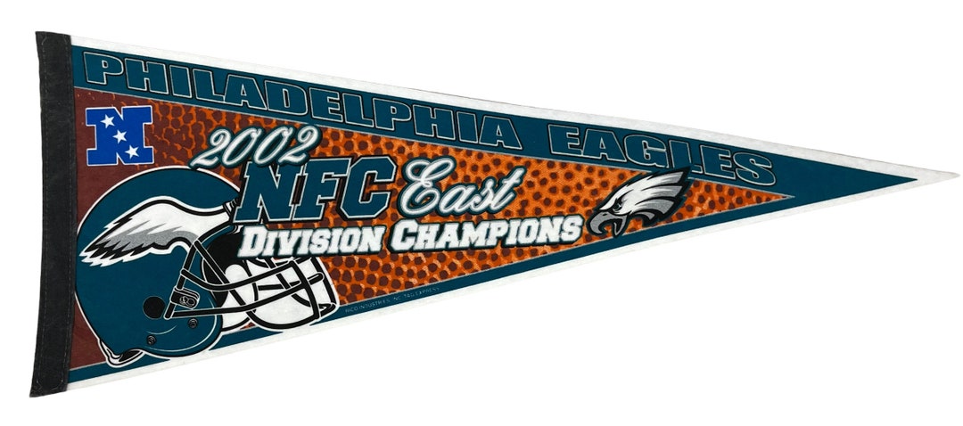 Vintage 2002 Philadelphia Eagles NFC East Champions 29 Inch Felt ...