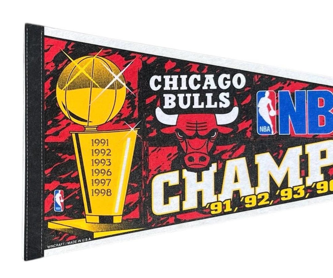Vintage 1998 Chicago Bulls 6 Time Champions NBA Basketball Full