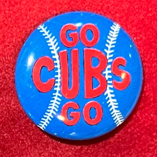 Vintage Circa 1950's Chicago Cubs Baseball Pin Pinback Button - Antique Baseball Memorabilia