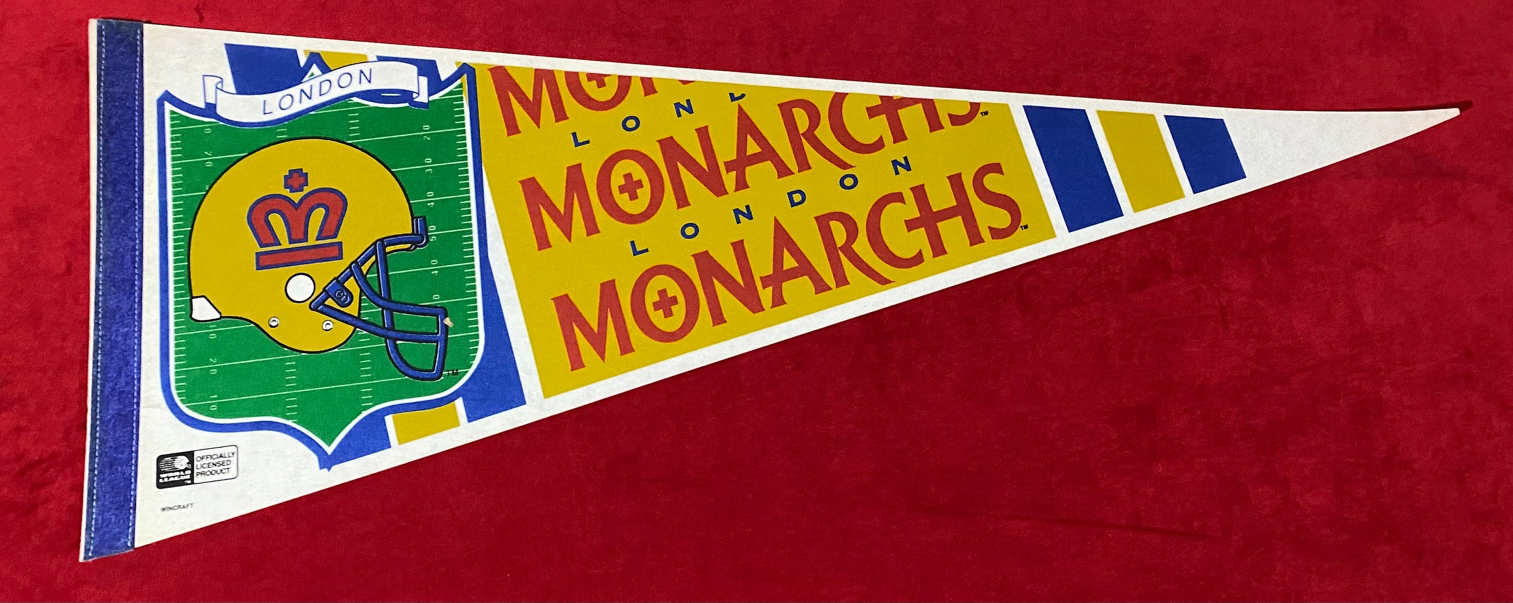 Fanion Vintage Angleterre 1986 - Pennant Football Three Lions
