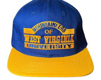 80's 90'sWEST VIRGINIA キャップ ヌードレディ USA製 Vintage WVU Hat 80s 90s Snapback Trucker Cap NCAA West Virginia