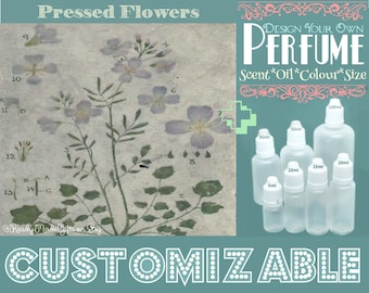 Perfume - Pressed Flowers - Aromatherapy Oil - Choose your Base