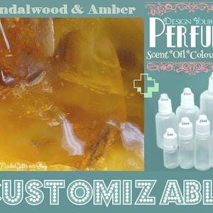 Perfume - Sandalwood & Amber - Aromatherapy Oil - Choose your Base