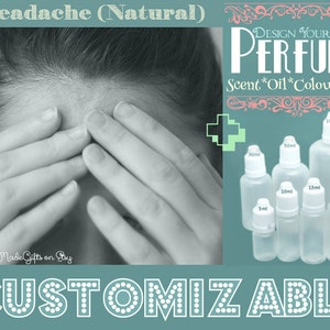 Perfume - Headache (Natural Relief) - Aromatherapy Oil - Choose your Base
