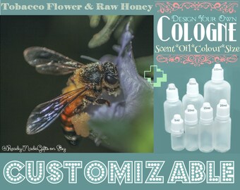 Cologne  - Tobacco Flower & Raw Honey - Aromatherapy Oil - Choose your Base