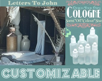 Cologne  - Letters to John - Aromatherapy Oil - Choose your Base
