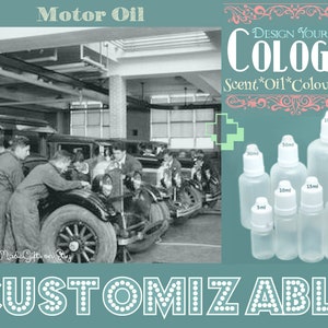 Cologne  - Motor Oil - Aromatherapy Oil - Choose your Base