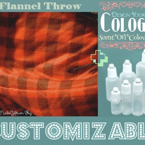 Cologne  - Flannel Throw - Aromatherapy Oil - Choose your Base