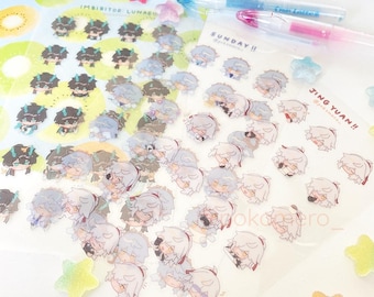 Honkai Star Rail Clear PVC Stickers