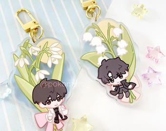 ORV Flowers Frosted Acrylic Charm