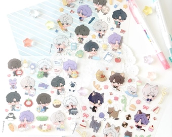 Love and Deepspace Variety Clear Stickers