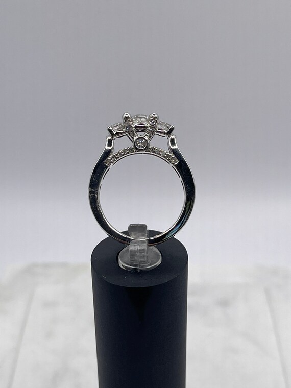 14k White Gold Engagement Ring 3 CTTW Diamonds Ri… - image 8
