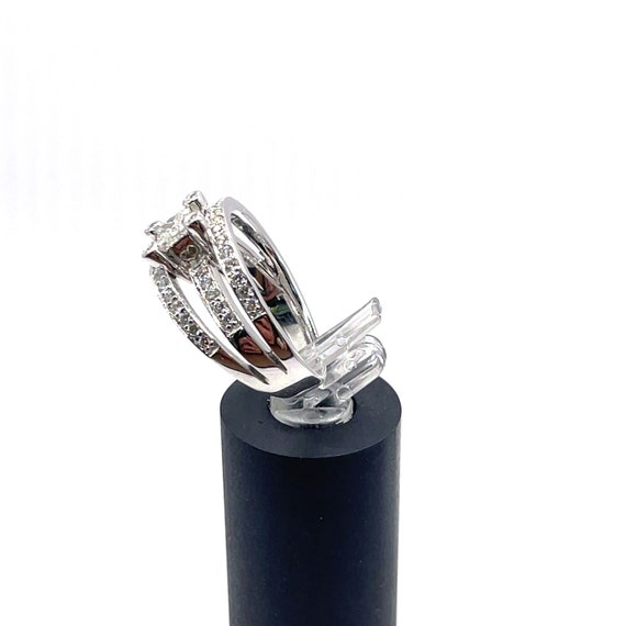 14k White Gold Diamond Ring 1 CTTW Ring Size  7 - image 7