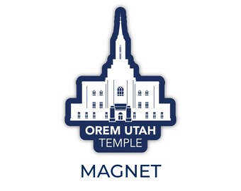 Orem Utah Temple Magnet, Orem Magnet, Orem Temple Magnet, LDS Magnet, Orem Utah Temple, LDS Temple Gift Ideas, LDS Gifts, Orem Mission gifts