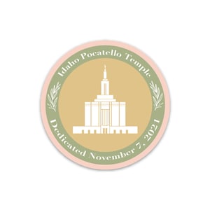Idaho Pocatello tempel toewijding sticker | IPM | Tempelstickers | Waterdicht | Vinylsticker | Tempelinwijding | LDS-tempel | LDS